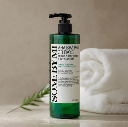 AHA BHA PHA 30 DAYS MIRACLE ACNE CLEAR BODY CLEANSER [400g]