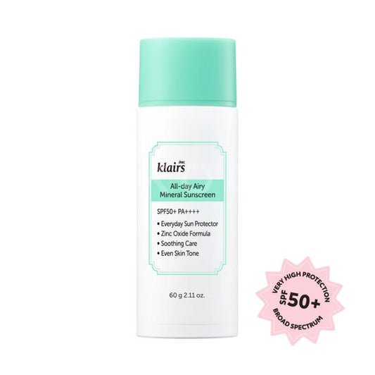 ALL-DAY AIRY MINERAL SUNSCREEN SPF50+ BROAD SPECTRUM [60g]