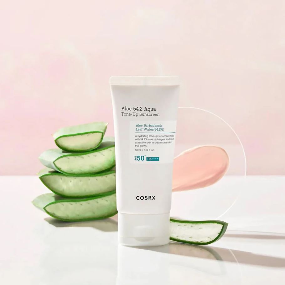 ALOE 54.2 AQUA TONE-UP SUNSCREEN SPF50+ BROAD SPECTRUM [50ml]