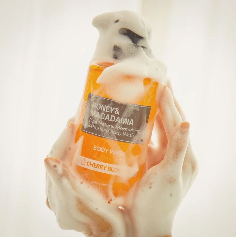 HONEY & MACADAMIA PURE BODY WASH #WHITE MUSK [500ml]