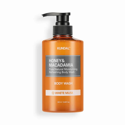 HONEY & MACADAMIA PURE BODY WASH #WHITE MUSK [500ml]