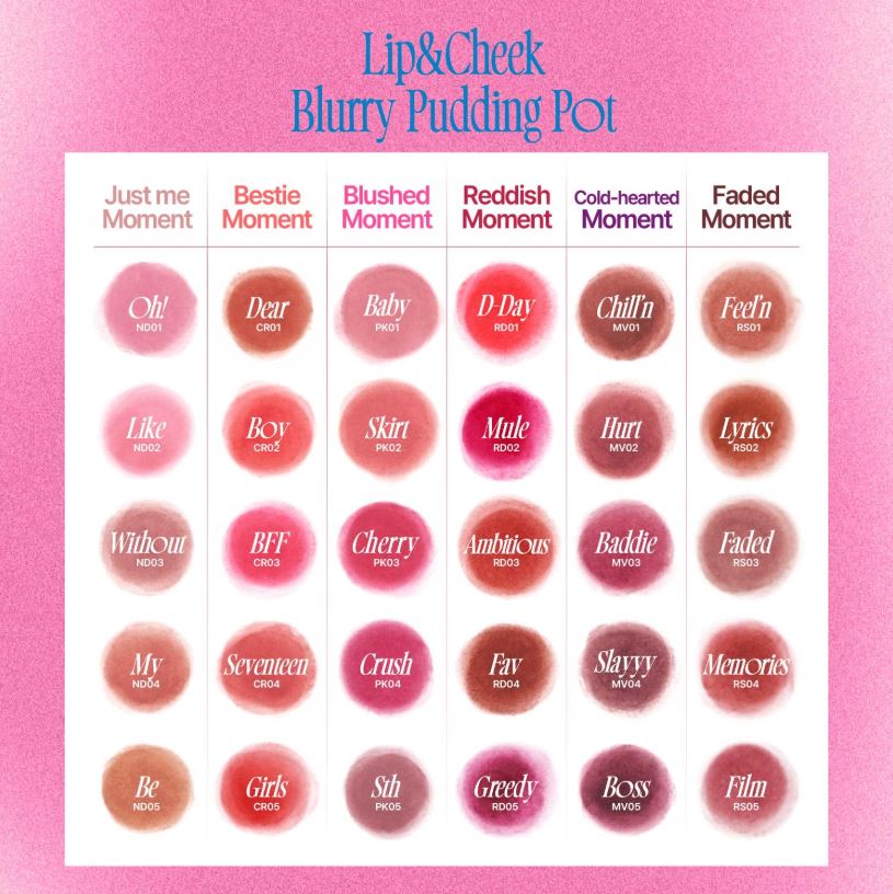 LIP & CHEEK BLURRY PUDDING POT [#RD05 GREEDY] 5g