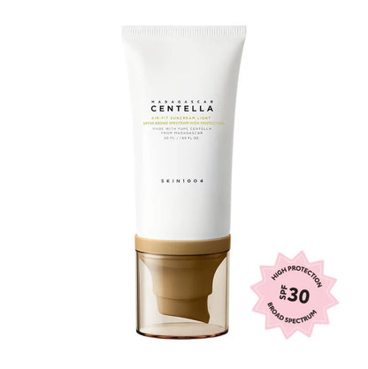MADAGASCAR CENTELLA AIR-FIT SUNCREAM LIGHT SPF30 BROAD SPECTRUM [50ml]