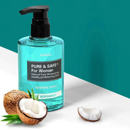 PURE & SAFE+ FEMININE WASH [#BERGAMOT] 300ml