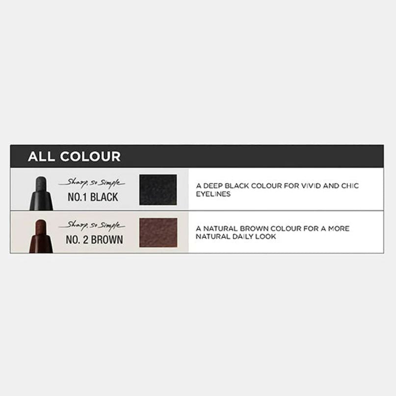 SHARP, SO SIMPLE WATERPROOF PENCIL LINER [#01 BLACK] 0.14g