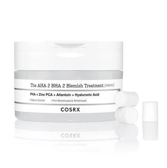 THE AHA 2 BHA 2 BLEMISH TREATMENT SERUM [50g, 30+ cotton balls]